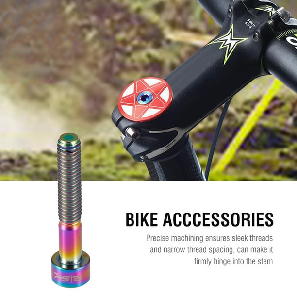 Qiilu 1pc Titanium Bike Headset Stem M6 Thread Bolt 30 35 40 50 Long Screw Bicycle Accessory Bike Stem M6 Bolt Bike Stem Screw Walmart