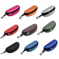 thumbnail image 2 of Besufy Fashion Portable Zipper Eye Glasses Clam Shell Sunglasses Protect Hard Case Box, 2 of 8