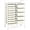 White, variant on Storage Rolling Cart, Multipurpose Utility Storage Cart w/ Lockable Wheels & Removable Drawers, Plastic Drawer Organizer for Office, Supermarket, Home, School