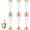 rosegold, variant on ACDANC 6Pcs Champagne Flutes Plastic 5 oz Party Cups Disposable Clear Cups for Bridal Shower Party Gold