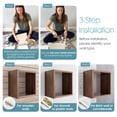 thumbnail image 6 of Kaboon Wall Mount Cube Shelf Set of 3,19.75x12.5x7.75, Model-Cube-Shelf, Dark Walnut, 6 of 7