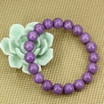 thumbnail image 3 of Angelstones Pierres Précieuses Naturelles de Grade A en Lavendar et Phosphosidérite, Guérison, Perles Rondes de 10 mm, Bracelet Perlé Extensible Élastique 7 Pouces Unisexe, 3 of 4