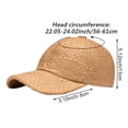 thumbnail image 2 of vlrwzc Quick Dry Straw Mesh Baseball Cap Unisex Outdoor Sun Visor Hat, 2 of 7
