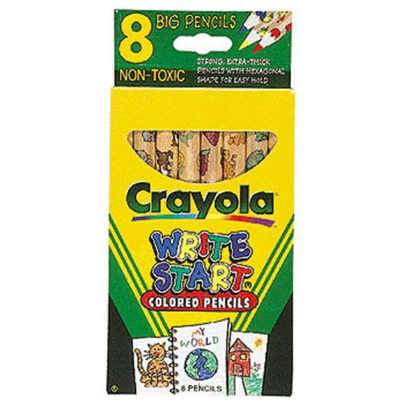 Crayola Llc Anciennement Binney & Smith Crayola Write Start Colored Penci-Ls 8 Couleurs