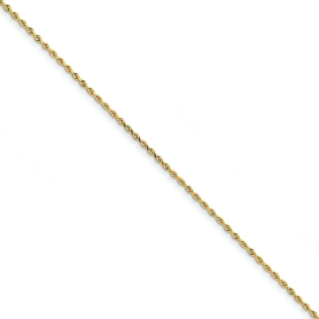 10K Yellow Gold 2.00mm Diamond Cut Quadruple Rope Chain
