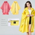 thumbnail image 4 of Capa impermeable de gran tamaño a la moda con costuras de color sólido para ciclismo y senderismo para hombre, 4 of 4
