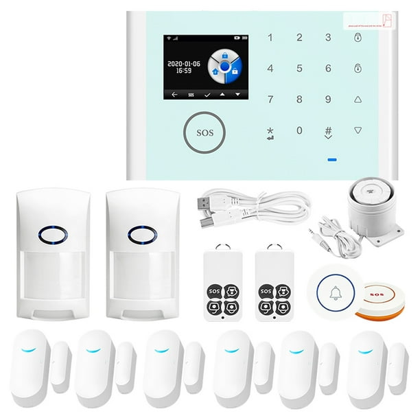 Sistema de seguridad antirrobo de la ventana de la puerta del hogar de la alarma de la luz del sonido elegante inalámbrico WiFi, tipo 3 Advancent AF000049-03B