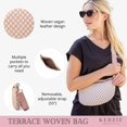 thumbnail image 3 of Kedzie Terrace Woven Crossbody Bag, Pink (Women's), 3 of 7
