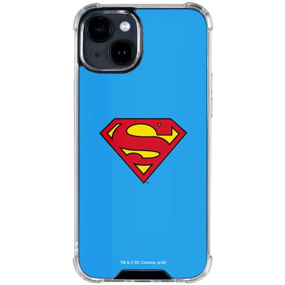 Skinit DC Comics Superman Official Logo iPhone 15 Clear Case