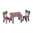 thumbnail image 2 of Juego de mesa y sillas en miniatura, colecciones, regalos, juguetes, artesanías de resina, esculturas y estatuas. Multicolor, 2 of 8