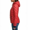 thumbnail image 2 of Tommy Hilfiger Womens Quilted Puffer Jacket, Crimson, Large, 2 of 2