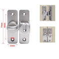 thumbnail image 2 of Door Lock Door Latch Door Bolts Home Security Heavy-duty Zinc Alloy 90 180 Degree Sliding Door Lock Anti-theft Lock, 2 of 9