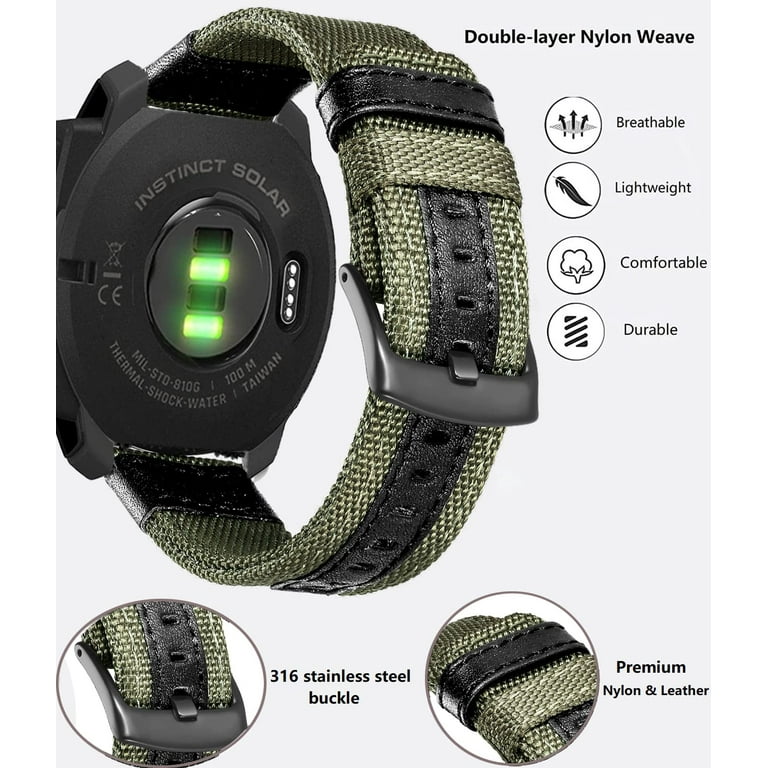 Garmin Instinct Nato Strap OTOPO 22mm Military Nylon Watch