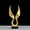 Gold, variant on European Eagle/Angel Wing Statue Sculpture Figurine Dapeng Spreading Collection