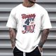 thumbnail image 1 of Tops para hombre, blusas y camisas de cuello redondo y manga corta para hombre, tops casuales de cuello redondo y manga corta con estampados especiales para hombre., 1 of 5