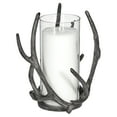 Mainstays Rustic Antler Hurricane Candle Holder, Black