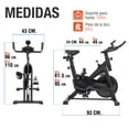 thumbnail image 2 of Bicicleta Estática Altera NOIR Spinning C/ Asiento Y Manubrio Ajustable Capacidad 100 Kg, 2 of 7