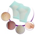 thumbnail image 3 of 1 Set Gel Heel Socks Woolen Toeless Comfortable Open Toe Silicone Beauty Hosiery Spa Experience Adjustable Kit for Summer Night Mesh Mint, 3 of 9