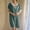Green, variant on ZZwxWA Women's Relax Nightgowns Sexy Lace Stitching Sleep Dress Summer Short Sleeve V-Neck Nightdress Pajamas Loungewear