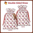 thumbnail image 2 of Xecao Strawberry Blueberry Cream Cake Print Burlap Gift Bags with Drawstring and Gift Tags, Gift Bags, Burlap Bags, Jute Bags for Party, Christmas, DIY Craft Bags-Medium, 2 of 9