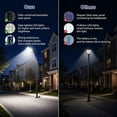 thumbnail image 2 of Solar Street Lights Outdoor, Waterproof Dusk to Dawn LED Commercial Parking Lot Lights with Motion Sensor for Patio Garage Yard, 2 of 6