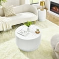 thumbnail image 5 of H-Barrel Coffee Table, Simple Design Coffee Table for Indoor & Outdoor Use, Durable Cocktail Table, Ideal for Living Room, Bedroom, Garden, 5 of 7