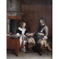 thumbnail image 2 of The Gallant Soldier Gerard ter Borch Musee du Louvre Paris France Poster Print, 2 of 4