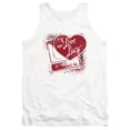 thumbnail image 1 of I Love Lucy Spray Paint Heart Adult Tank Top White, 1 of 1