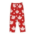 thumbnail image 4 of Haiem Maple Leaves Women's Pajama Pants Ultra Lightweight Pjs Bottoms Sleepwear Bottom Pants With Pocket Drawstring-Small, 4 of 9