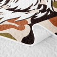 thumbnail image 5 of Manfei Retro Duck Camo Twin Quilt Set, Countryside Camouflage Twin Coverlet Set, Wheat Orange, 2 Pieces, 1 Bedspread and 1 Pillowcase, 5 of 7