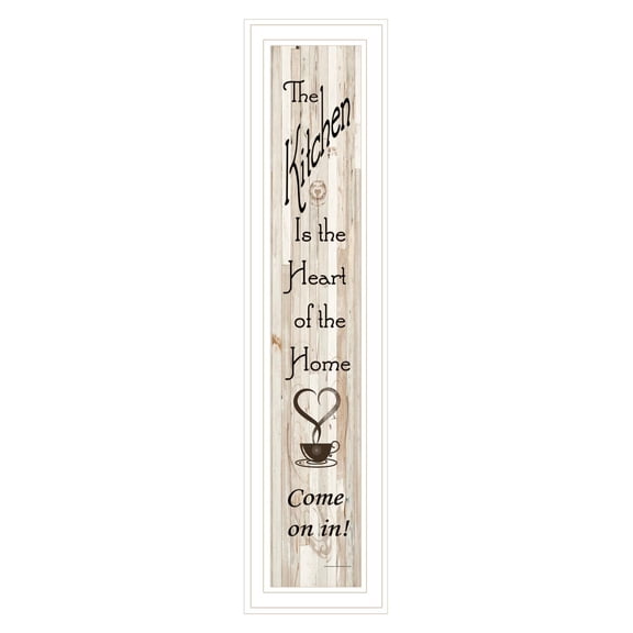 Kitchen is the Heart of the Home by TrendyDecor4U Print Wall Art WoodMulti-Color