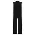 thumbnail image 5 of Économies d'Automne! HVOBTTY Ensembles Deux Pièces pour Femmes, Ensemble 2 Pcs à Col Montant Uni de Style Mode pour Femmes, Pantalon à Jambe Grand, Complet Décontracté Noir, P, 5 of 5