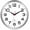 I_atomic Silver, variant on Atomic Wall Clock 10 Inch, Modern Clock Battery Operated Classic Analog Decorative for Kitchen, Living Room, Office, Bedroom, Bathroom (Silver)