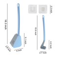 thumbnail image 3 of Escobilla para inodoro de Golf, nuevo juego de escobilla y soporte de silicona con mango largo, 360 °, sin esquinas muertas, inodoro de limpieza profunda Flexible oso de fresa Hogar, 3 of 5