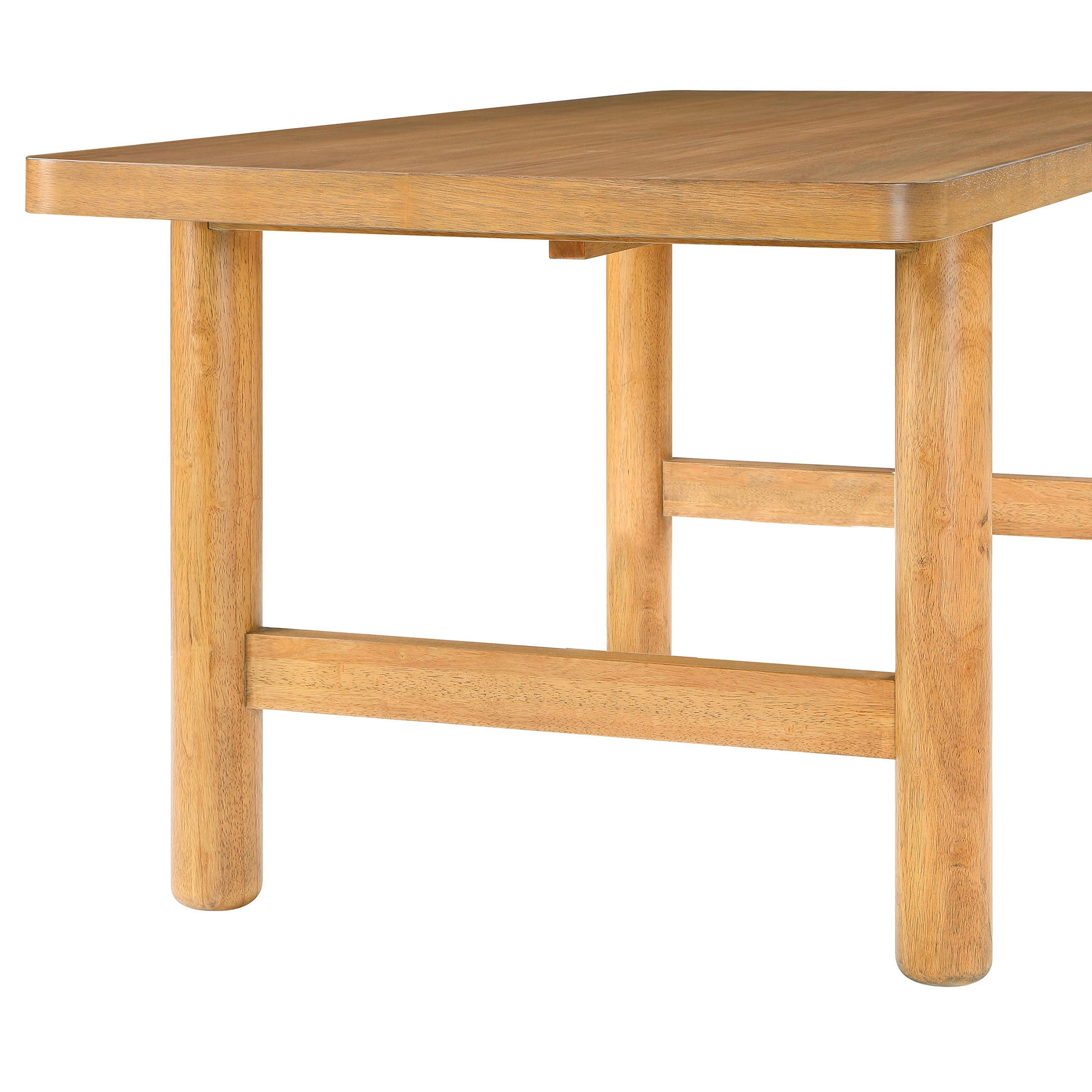 Better Homes & Gardens Adlin 70 in Rectangle Dining Table, Light Honey