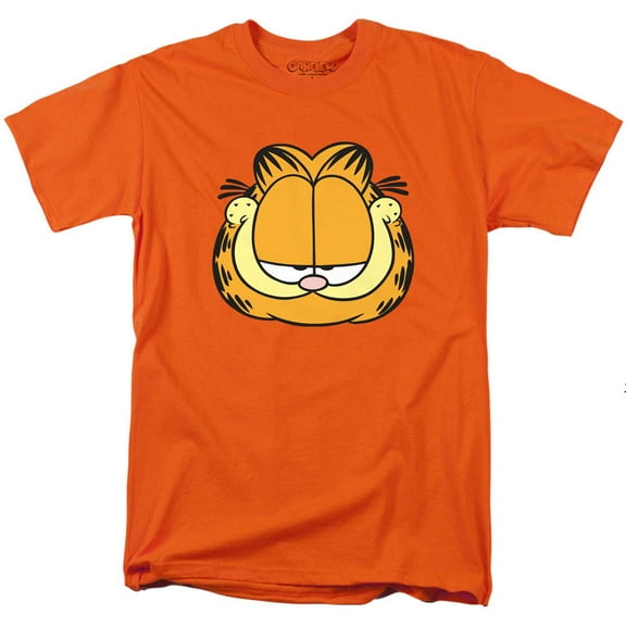 Garfield Face Adult Standard Fit 100% Cotton T-Shirt