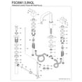 thumbnail image 4 of Kingston Brass FSC8965NQL Meridian Widespread Bathroom Faucet with Pop-Up Drain, Oil Rubbed Bronze, 4 of 6