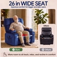 thumbnail image 2 of 26in Oversized Lift Chair for Elderly, LEGAHOME Large Power Lift Recliner Chair with Massage and Heat, Massage Recliner Chair for Big and Tall Adults, with Infinite Position and Side Pocket, Blue, 2 of 8