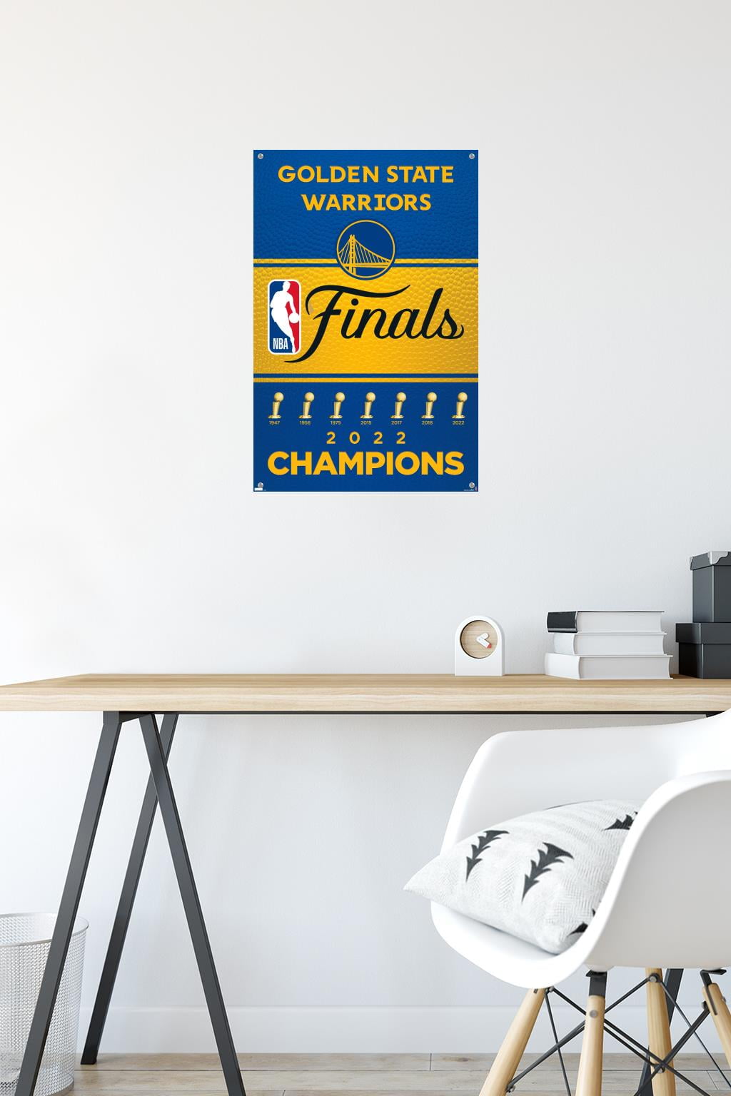 NBA Golden State Warriors - 2022 Commemorative NBA Finals Team Logo Wall  Poster, 22.375 x 34 