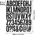 thumbnail image 5 of 10 Sheets 500 Pcs Vinyl Letter Stickers,2 inch Self-Adhesive Alphabet Numbers Stickers Waterproof Mailbox Numbers Sticker Letters for Mailbox,Window,Door,Signs,Cars,Boats,Address Number(2 inch,Black), 5 of 8