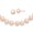 Pink, variant on Fine Jewelry 14K Yellow Gold 7-8 mm White FWC Pearl Necklace & Button Earring Set for Women 18"