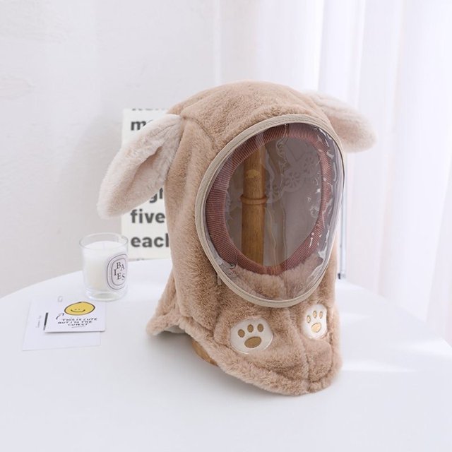 Gorro para niños, otoño e invierno, máscara a prueba de viento, protección para los oídos para niños y niñas, gorro integrado, bufanda gruesa y cálida para bebés