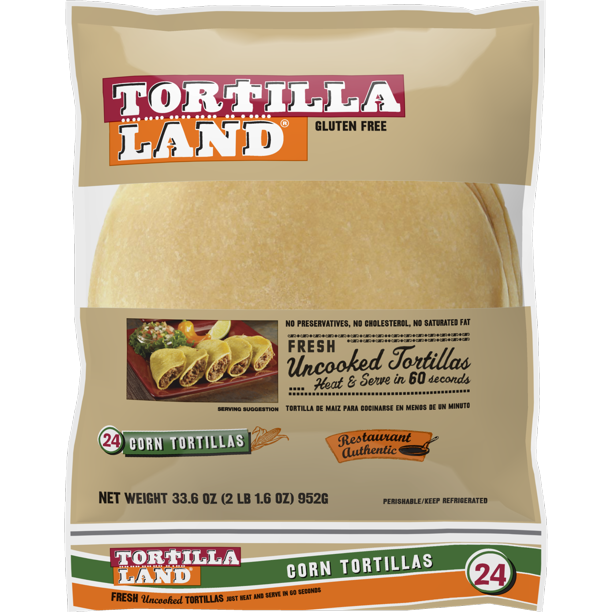 TortillaLand® GlutenFree Corn Tortillas, Medium, 60 Count Walmart
