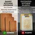 thumbnail image 2 of Set de 3 tablas de cortar de bambú Woodenhouse con soporte, 2 of 7