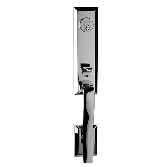 Bravura Hardware 971 Austin Handleset Left Handed Modern Lever with Charlotte Lever for Front Door Entrance Door, Chrome