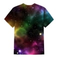 thumbnail image 5 of Fznquz Tops for Women Short Sleeve Fashion Casual Shirts Crew Neck Soft Sparkling Glitter Blouses for Curvy Women, 5 of 7