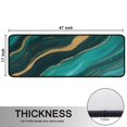 thumbnail image 5 of Kitchen Rugs Sets Of 2,Teal Gold Marble Wave Dot Pattern Anti Fatigue Kitchen Mat Rugs Non Slip Washable,Decorative Kitchen Floor Mats for Kitchen,Sink,Laundry,17"x47"+17"x47", 5 of 5