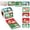 A001- Style A, variant on Christmas Gift Tags Writable, Pvc Waterproof Label Roll 200 Pcs for Holiday Wrapping, Festive Present Tags with to and from