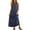 #0003-Dark Blue, variant on Womens Casual Sleeveless Maxi Denim Dress Spring Summer Crewneck Vintage Loose Long Vest Jean Dress