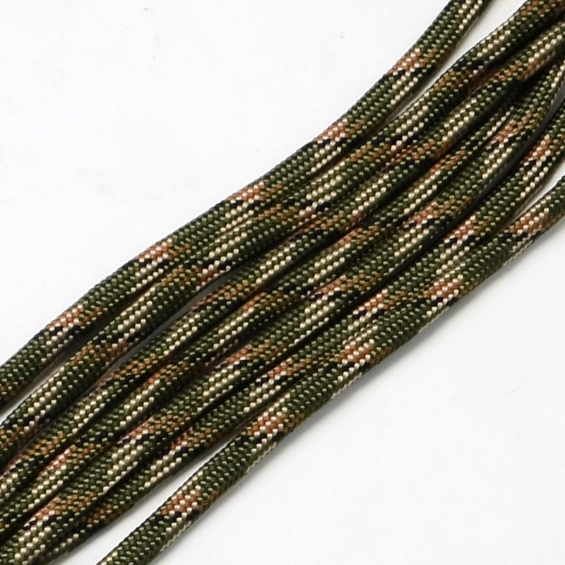 7 Inner Cores Polyester & Spandex Cord Ropes for Rope Bracelets Making Olive Drab 4mm about 109.36 yards(100m)/bundle 420~500g/bundle
